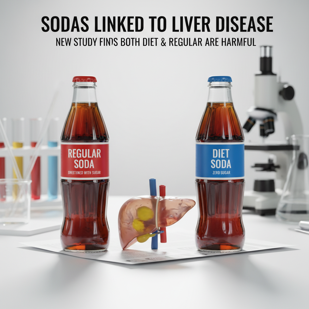 Diet and Regular Sodas Increase Liver Disease Risks, New Study Reveals