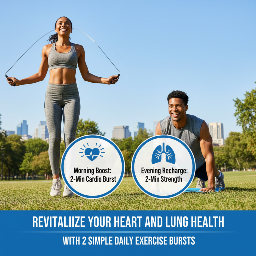 Revitalize Heart and Lung Health with 2 Easy Daily Exercise Bursts