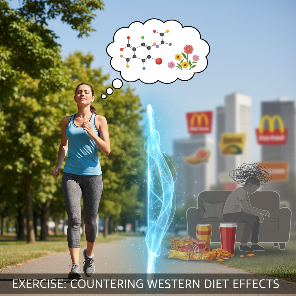 Exercise as a Remedy for Depression and Anxiety Linked to Western Diet
