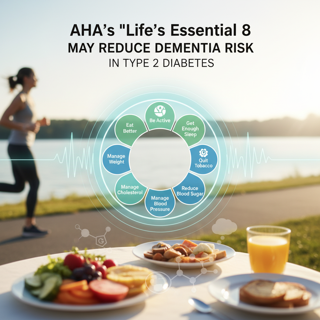 AHAs Lifes Essential 8: A Key to Reducing Dementia Risk for Type 2 Diabetes Patients