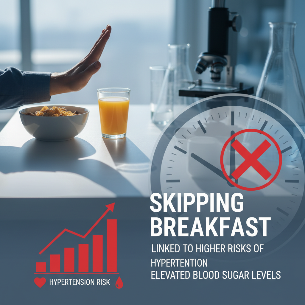 Skipping Breakfast Increases Risk of Hypertension and High Blood Sugar Levels