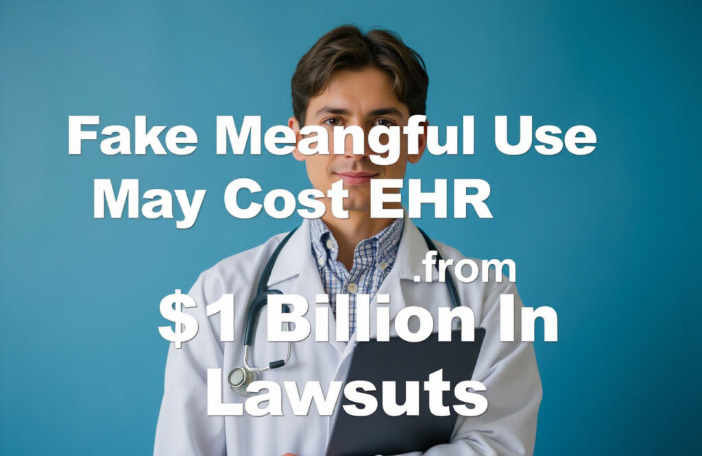Fake Meaningful Use Could Lead to $1 Billion in EHR Lawsuit Losses