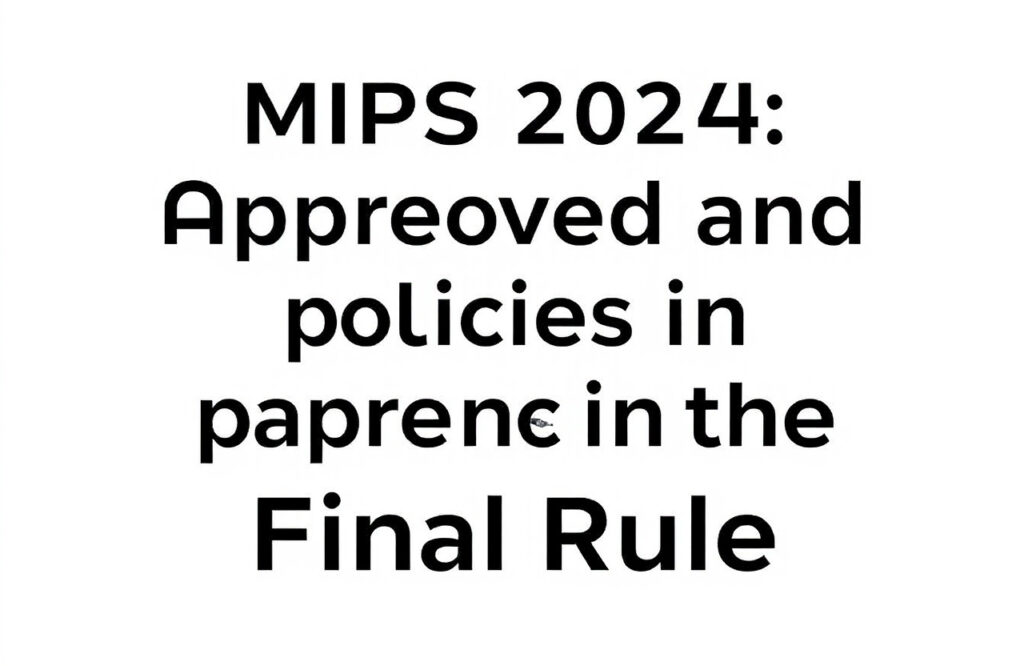 MIPS 2024 Final Rule: Key Approved and Unapproved Policies You Need to Know