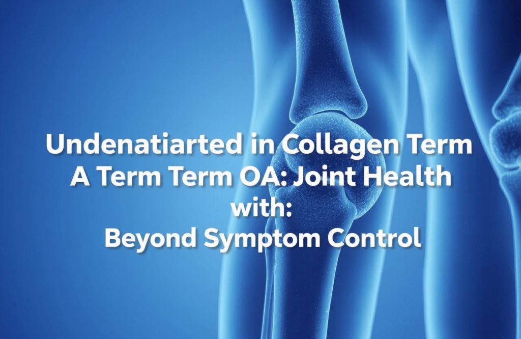 Undenatured Collagen for Long-Term Osteoarthritis Joint Health: Benefits Beyond Symptom Relief