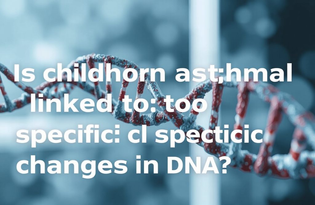 Unraveling the Link Between Childhood Asthma and Genetic Changes: A Deep Dive into DNA Impact