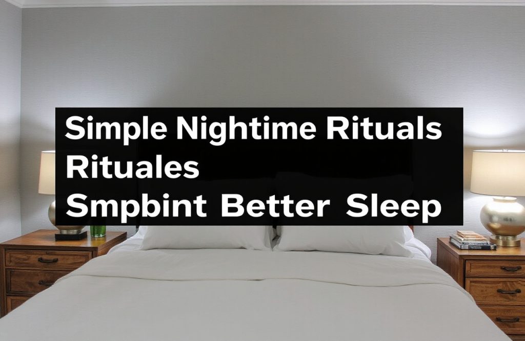Transform Your Sleep: Simple Nighttime Rituals for Restful Nights