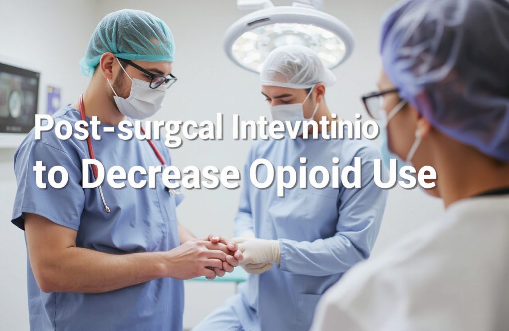 Effective Post-Surgical Strategies to Reduce Opioid Dependency