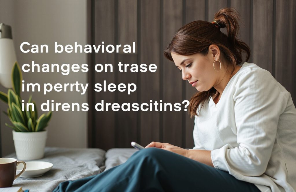 Enhancing Sleep Quality in Dementia Caregivers Through Behavioral Changes