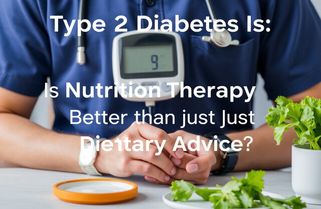 Nutrition Therapy vs Dietary Advice: Which is More Effective for Managing Type 2 Diabetes?