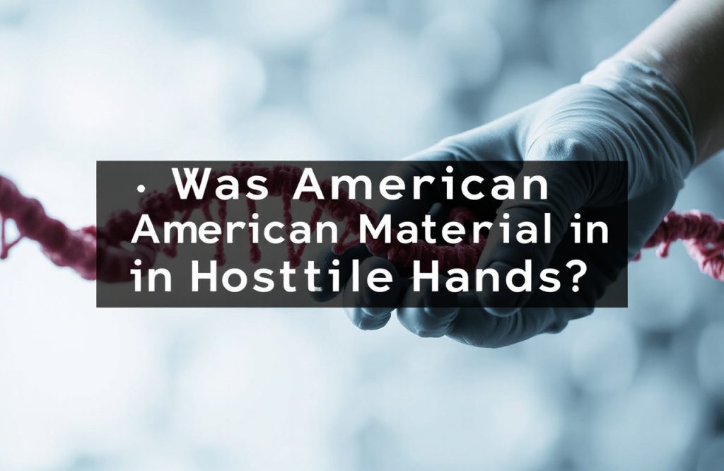 Investigating American Genetic Material: Was It in Hostile Hands?