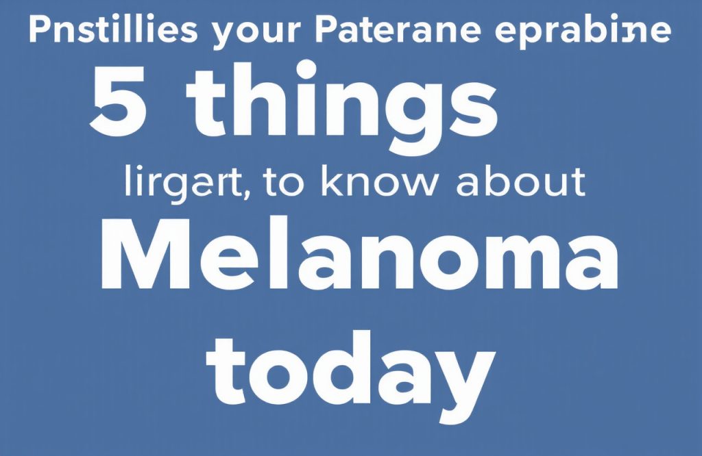 Essential Insights: 5 Key Facts About Melanoma You Need to Know Today