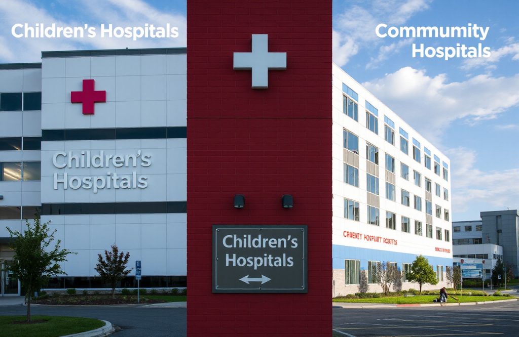 Understanding the Key Differences Between Children’s Hospitals and Community Hospitals