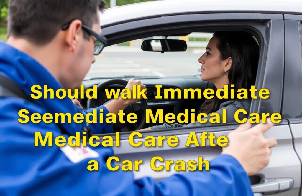 Essential Reasons to Seek Immediate Medical Care After a Car Crash
