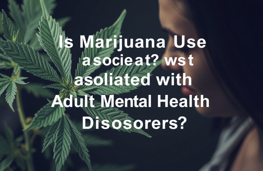 Exploring the Connection Between Marijuana Use and Adult Mental Health Disorders