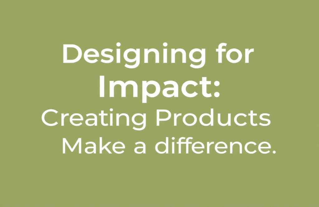 Designing for Impact: How to Create Products That Drive Meaningful Change