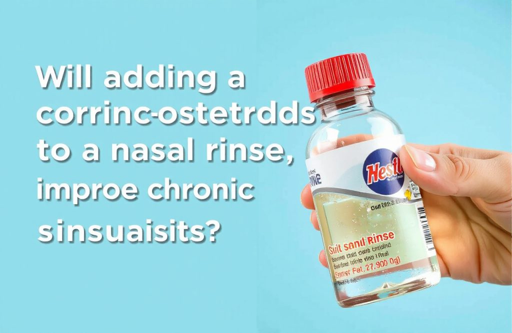 Enhancing Chronic Sinusitis Relief: The Benefits of Adding Corticosteroids to Nasal Rinses