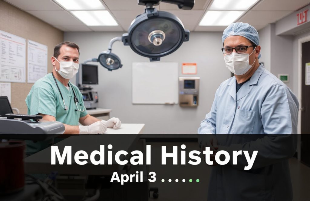 Significant Events in Medical History on April 3