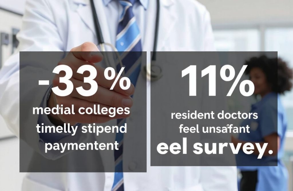 MARD Survey Reveals 33 Percent of Medical Colleges Delay Stipend Payments and 11 Percent of Resident Doctors Feel Unsafe