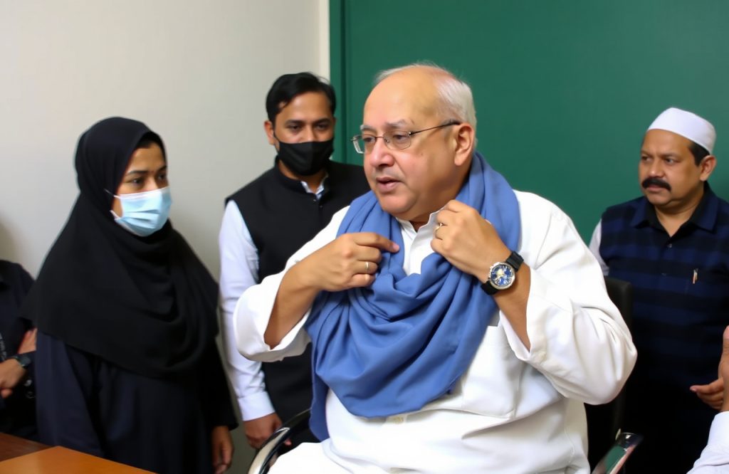 Bihar CMs Controversial Video with AYUSH Doctors Hijab Ignites Political Debate