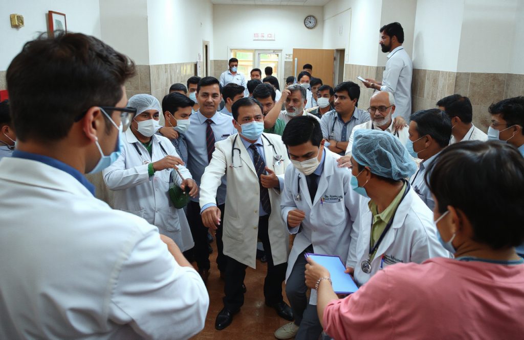 Doon Medical College Emergency Ward Under Siege: Mob Attack on Doctors and Staff Causes Chaos