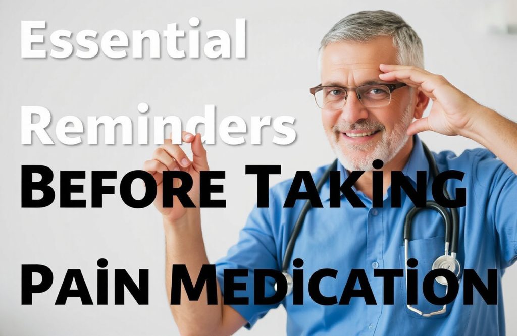 5 Crucial Tips to Consider Before Taking Pain Medication