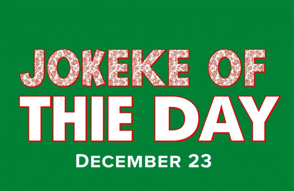 December 23 Joke of the Day: Brighten Your Winter with Laughter