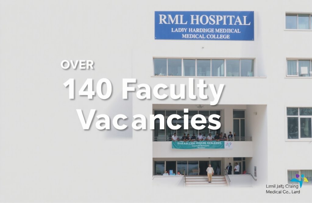 RML Hospital and Lady Hardinge Medical College Face Over 140 Faculty Vacancies, RTI Report Shows
