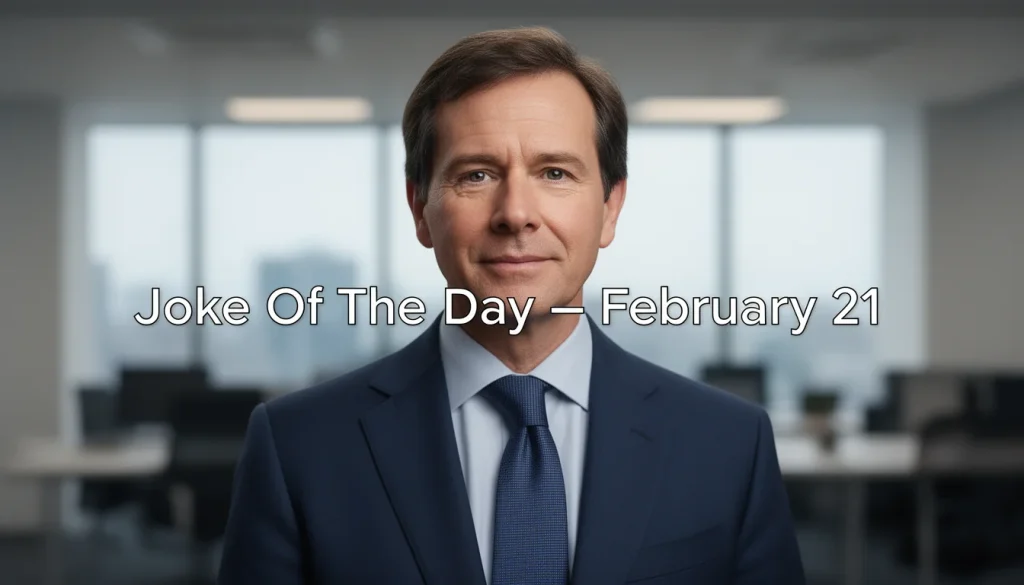 Daily Dose of Laughter: Joke of the Day for February 21