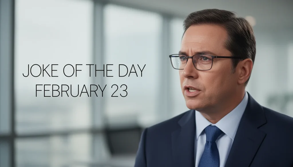 Hilarious Joke of the Day for February 23 to Brighten Your Mood