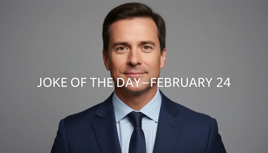 Daily Dose of Laughter: February 24 Joke of the Day