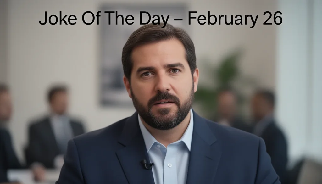 Hilarious Joke of the Day for February 26 to Brighten Your Day