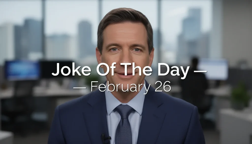 Daily Dose of Laughter: February 26 Joke of the Day