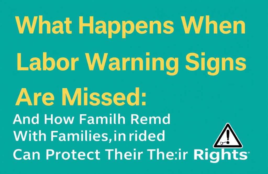 Missed Labor Warning Signs: Protecting Family Rights in Florida