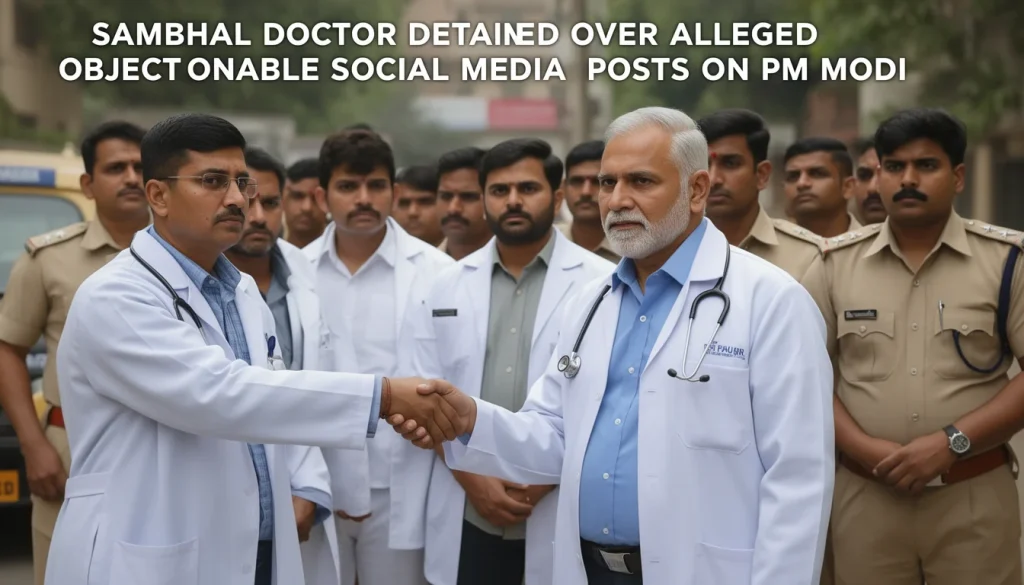 Sambhal Doctor Detained for Controversial Social Media Posts About PM Modi