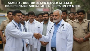 Sambhal Doctor Detained for Controversial Social Media Posts About PM Modi