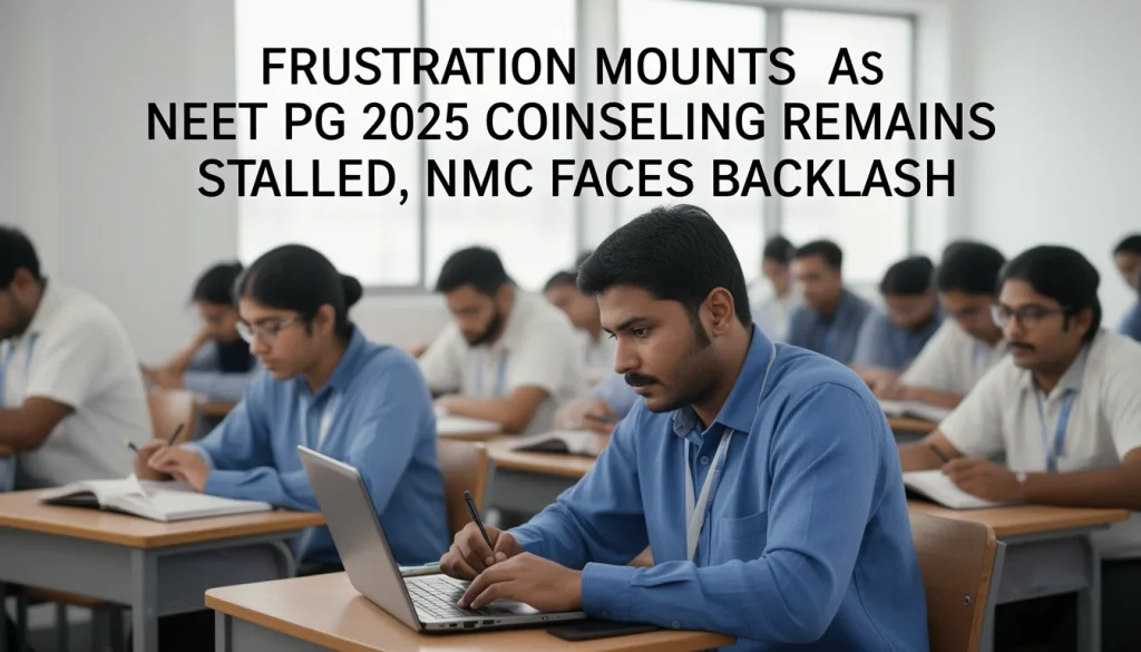 NEET PG 2025 Counselling Delays Spark Frustration and Backlash Against NMC