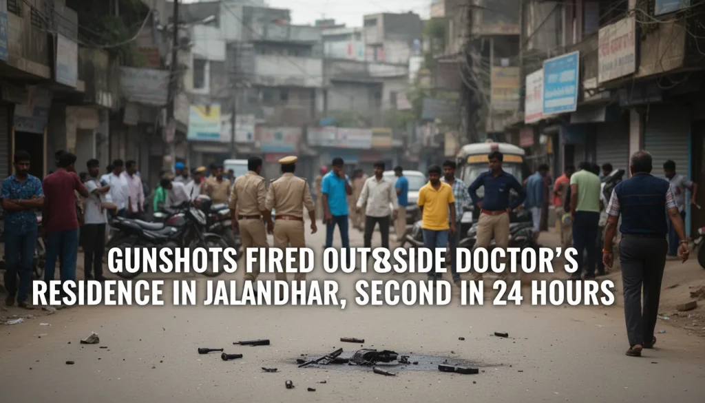 Gunshots Outside Jalandhar Doctors Residence: Second Incident in 24 Hours Raises Concerns