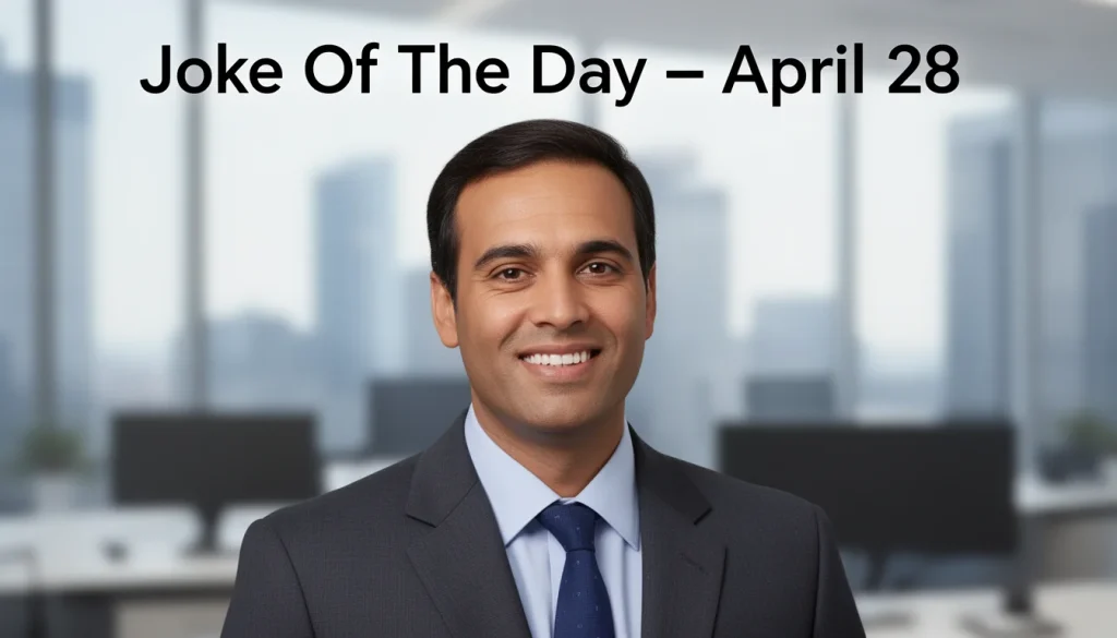 Daily Dose of Laughter: April 28 Joke of the Day