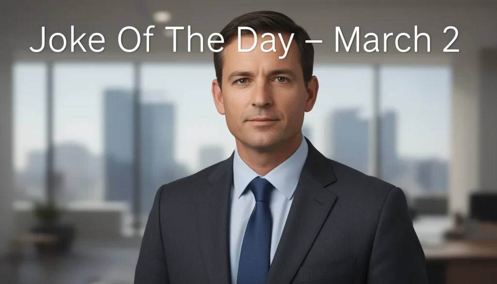 March 2 Joke of the Day: Laugh Out Loud with Todays Humor