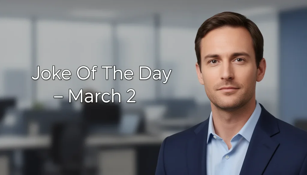 March 2 Joke of the Day: Brighten Your Day with Laughter