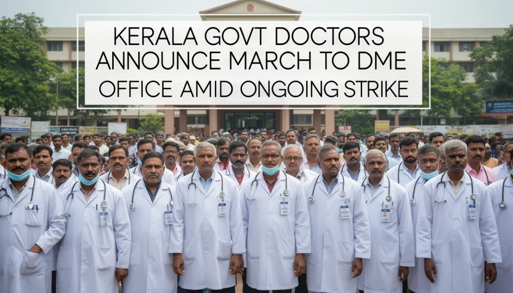 Kerala Government Doctors Plan March to DME Office Amid Ongoing Strike for Better Working Conditions