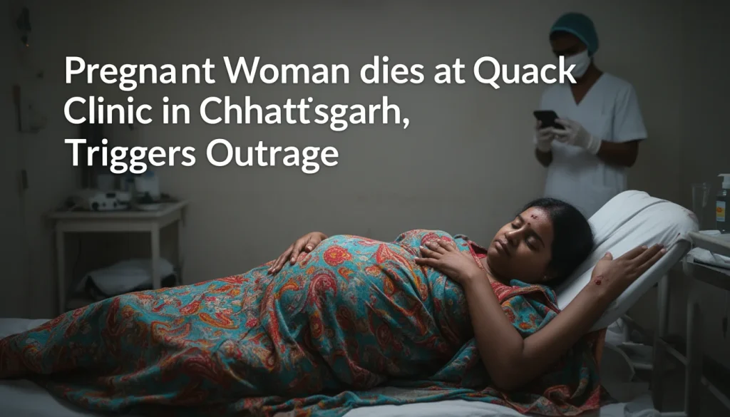 Tragic Death of Pregnant Woman at Quack Clinic in Chhattisgarh Sparks Public Outrage