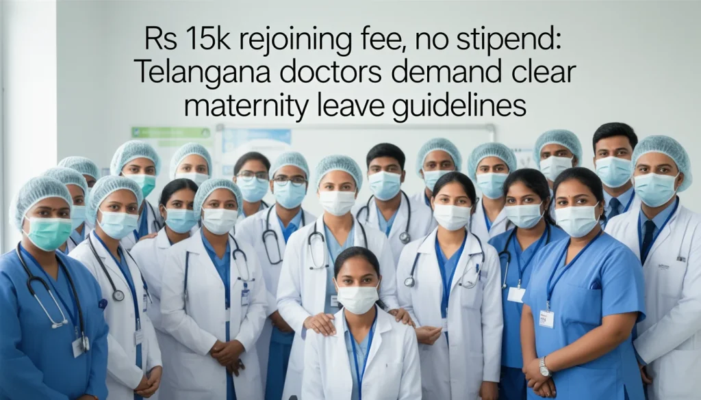 Telangana Doctors Call for Clear Maternity Leave Guidelines Amid Rs 15K Rejoining Fee and No Stipend
